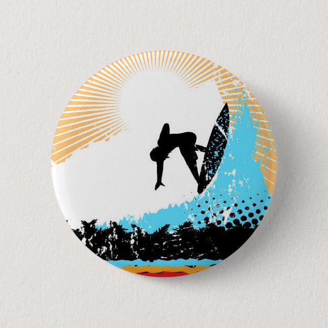 Bóton Redondo 5.08cm Surf (Frente)