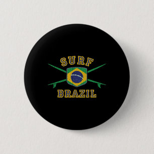 Bóton Redondo 5.08cm Surf Brasil Bandeira Vintage do Brasil Pranchas de