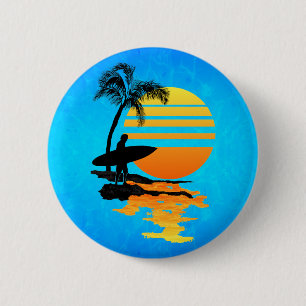 Bóton Redondo 5.08cm Surf Sunrise