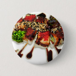 Bóton Redondo 5.08cm Sushi Rolls Sesame Ginger Wasabi Japão Kitchen