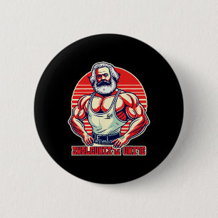 Bóton Redondo 5.08cm Swoleunistas Unem Engraçado Comunista Gym Bodybuil