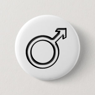Bóton Redondo 5.08cm Symbol for Male