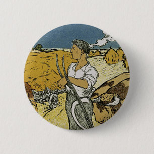 Bóton Redondo 5.08cm Syndicat Central Des Agricultures France