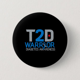 Bóton Redondo 5.08cm T2D Warrior Diabetes Fig. 2 Diabetes