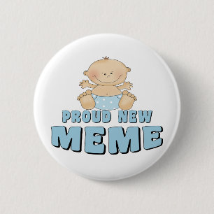 Bóton Redondo 5.08cm T-shirt NOVO ORGULHOSO de Meme