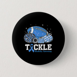 Bóton Redondo 5.08cm Tackle Diabetes Azul Diabéticos Tipo 1 Awaren