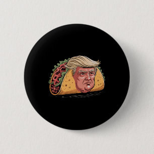 Bóton Redondo 5.08cm Taco Trump Sempre Cheira O Humor Político