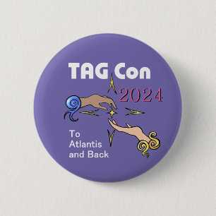 Bóton Redondo 5.08cm TAG Con 2024 - Botão To Atlantis and Back PURPLE