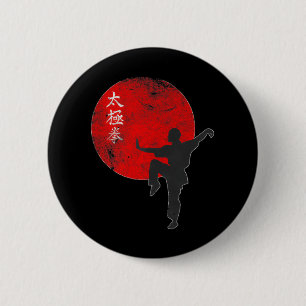 Bóton Redondo 5.08cm tai chi arte marcial espiritual