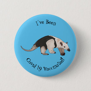 Bóton Redondo 5.08cm Tamandua ilustração de desenho animado