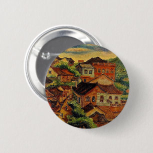 Bóton Redondo 5.08cm Tamsui & Chen Cheng-Po /Taiwan Vintage art