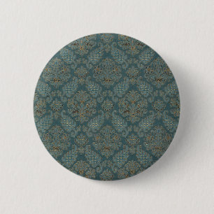 Bóton Redondo 5.08cm tapeçaria de textura medieval têxtil