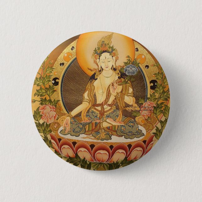 Bóton Redondo 5.08cm Tara (Buddha fêmea) (Frente)
