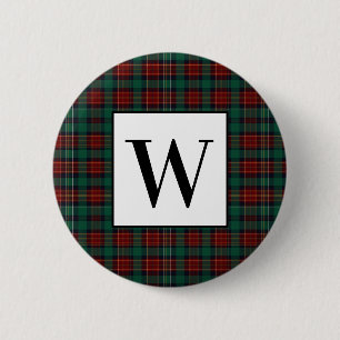 Bóton Redondo 5.08cm Tartan Caçador da Floresta