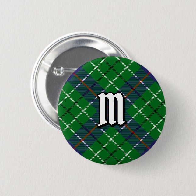 Bóton Redondo 5.08cm Tartan do Clã Duncan (Frente & Verso)