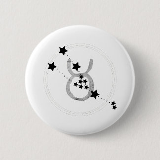 Bóton Redondo 5.08cm Taurus, constelação de sigla bol zodiac