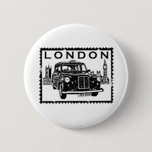 Bóton Redondo 5.08cm Táxi de Londres