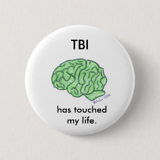 Bóton Redondo 5.08cm "TBI tocou botão na minha vida"