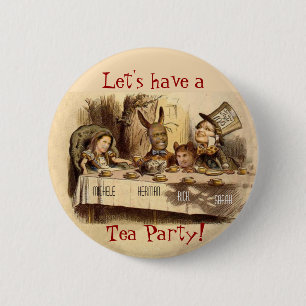 Bóton Redondo 5.08cm Tea party