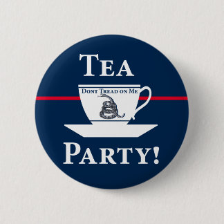 Bóton Redondo 5.08cm Tea party!