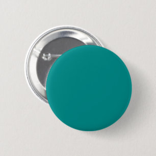 Bóton Redondo 5.08cm Teal ciano escuro sólido