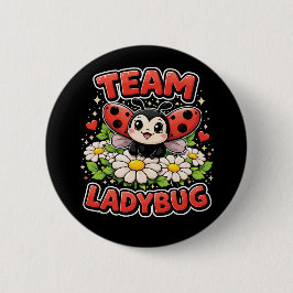 Bóton Redondo 5.08cm Team Ladybug