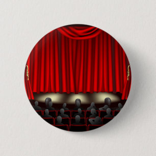 Bóton Redondo 5.08cm Teatro com audiência