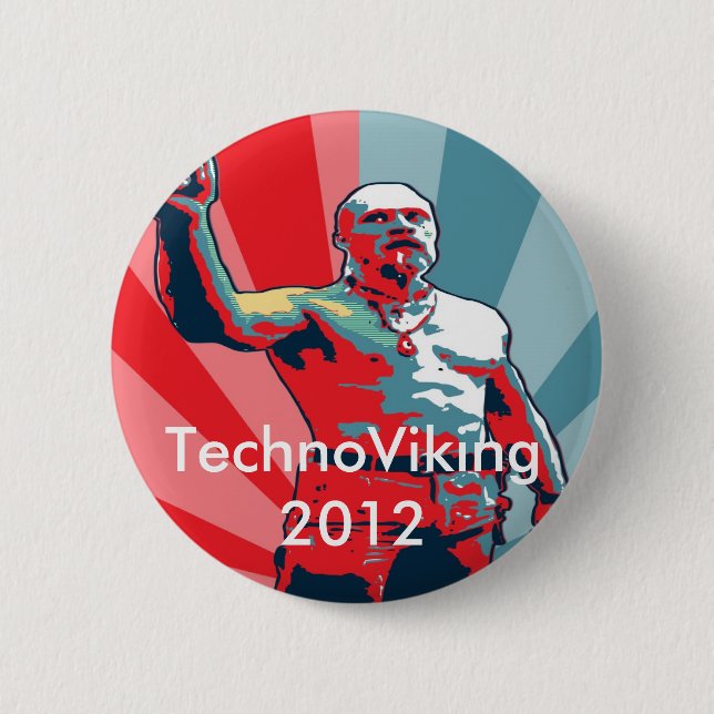 Bóton Redondo 5.08cm TechnoViking 2012 (Frente)