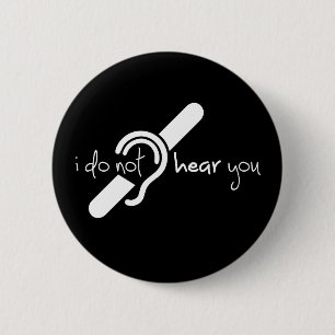 Bóton Redondo 5.08cm Tecido, espinheiro, doofheid, georverlies teken