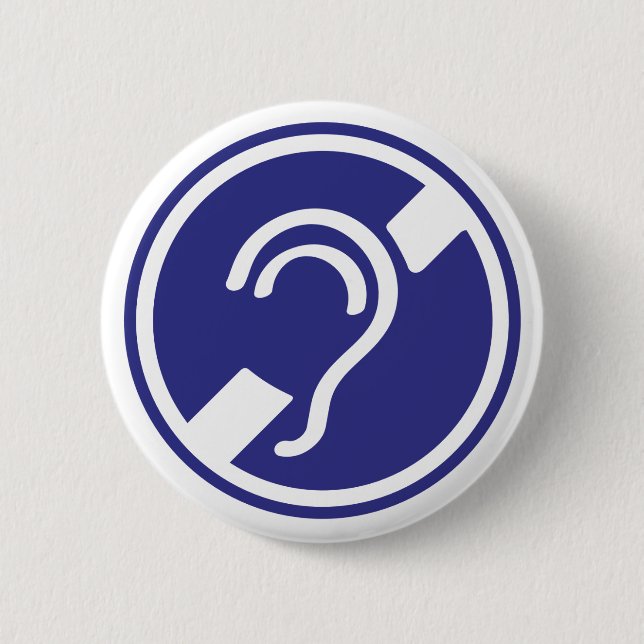 Bóton Redondo 5.08cm Tecido, espinheiro, doofheid, georverlies teken (Frente)