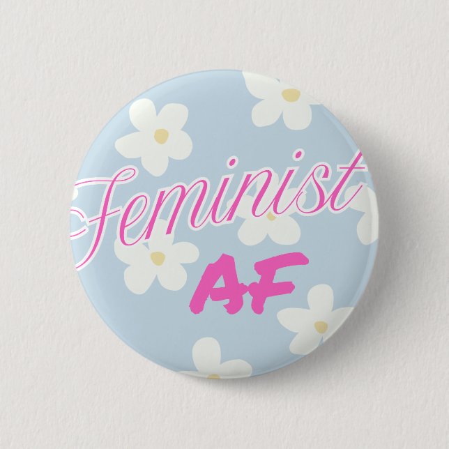 Bóton Redondo 5.08cm Tecla AF feminista (Frente)