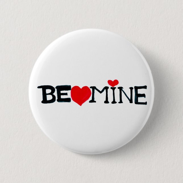 Bóton Redondo 5.08cm Tecla BE MINE (Frente)