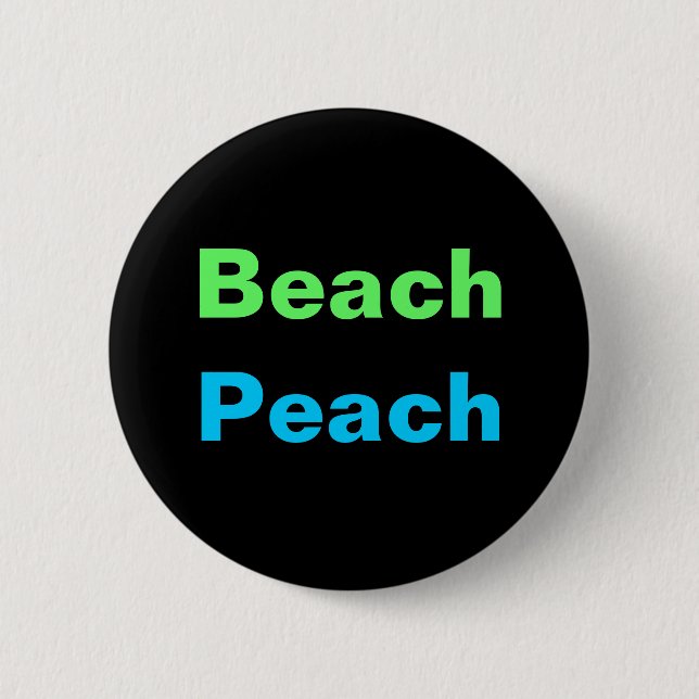 Bóton Redondo 5.08cm Tecla BEACH PEACH (Frente)