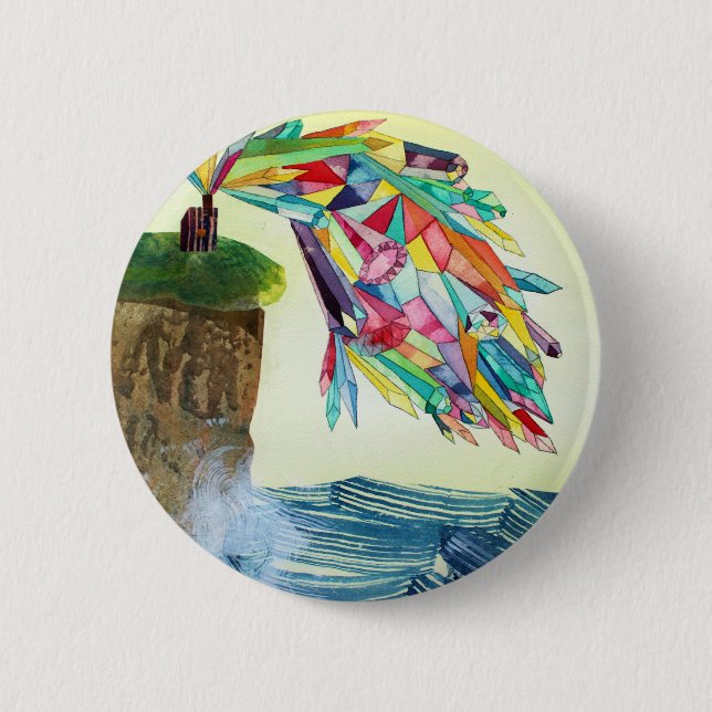 Bóton Redondo 5.08cm Tecla Gem House 3 (Frente)