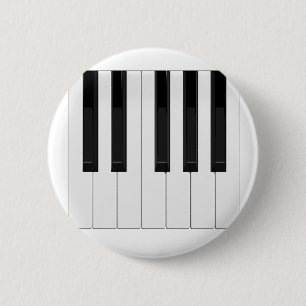 Bóton Redondo 5.08cm Teclado/Teclas do Piano: