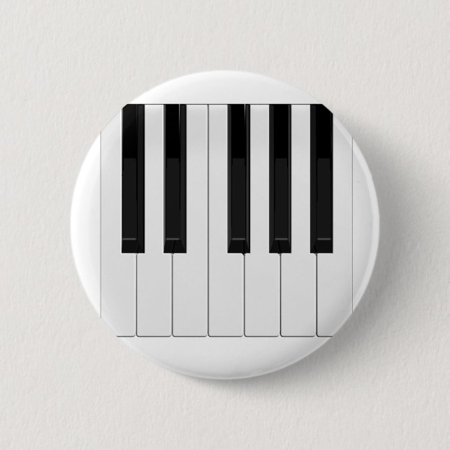 Bóton Redondo 5.08cm Teclas do teclado/piano: (Frente)