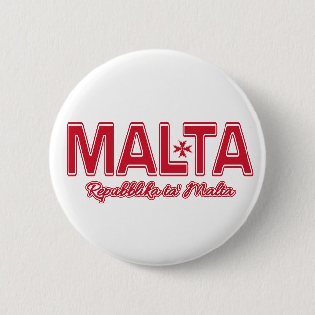 Bóton Redondo 5.08cm Teclas MALTA (Frente)