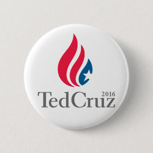 Bóton Redondo 5.08cm Ted Cruz para o botão do presidente 2016