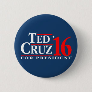 Bóton Redondo 5.08cm Ted Cruz para o presidente