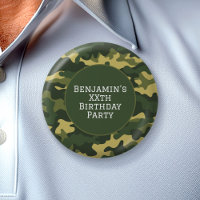 Tema de Festa de aniversário de camuflagem militar