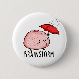 Bóton Redondo 5.08cm Tempestade cerebral O trocadilho de anatomia aguda