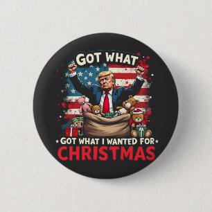 Bóton Redondo 5.08cm Tenho O Que Eu Queria Para Papais noeis De Trump D