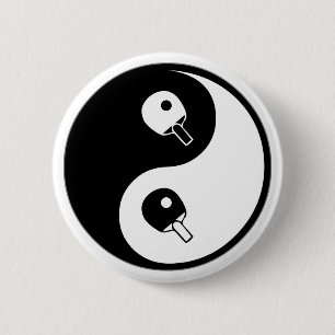 Bóton Redondo 5.08cm Ténis de mesa de Yin Yang