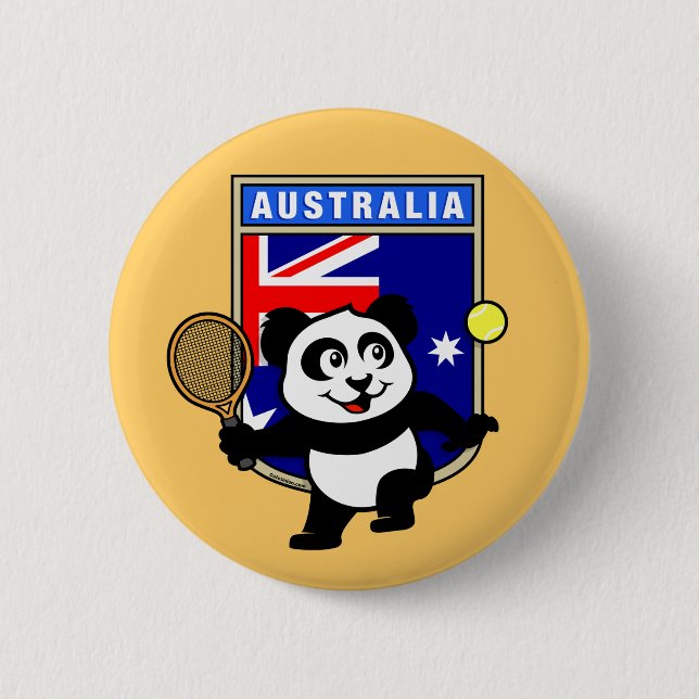 Bóton Redondo 5.08cm Tênis Panda da Austrália (Frente)