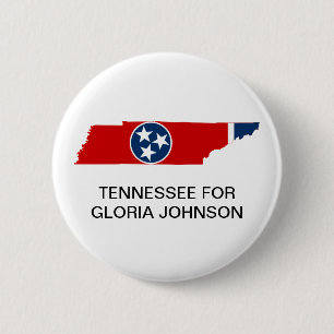 Bóton Redondo 5.08cm TENNESSEE para Gloria Johnson Senate BUTTON
