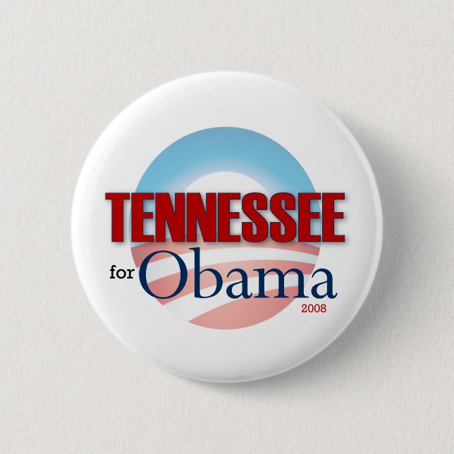 Bóton Redondo 5.08cm TENNESSEE para Obama (Frente)
