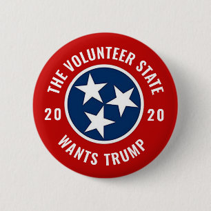 Bóton Redondo 5.08cm Tennessee para Trump