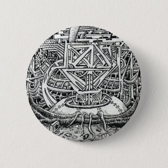 Bóton Redondo 5.08cm Tentacle Tank de Brian Benson (Frente)