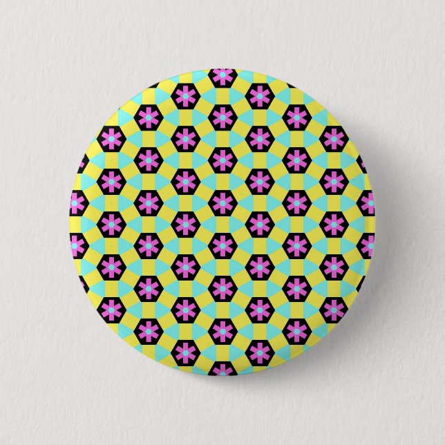 Bóton Redondo 5.08cm Terrazzo Pattern (Frente)