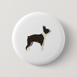 Bóton Redondo 5.08cm Terrier de Boston